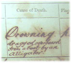 First Death Registered in the Northern Territory cause